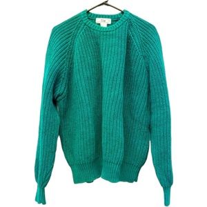 Vintage Gap pullover crew neck thick shaker knit ribbed cotton ramie swe…